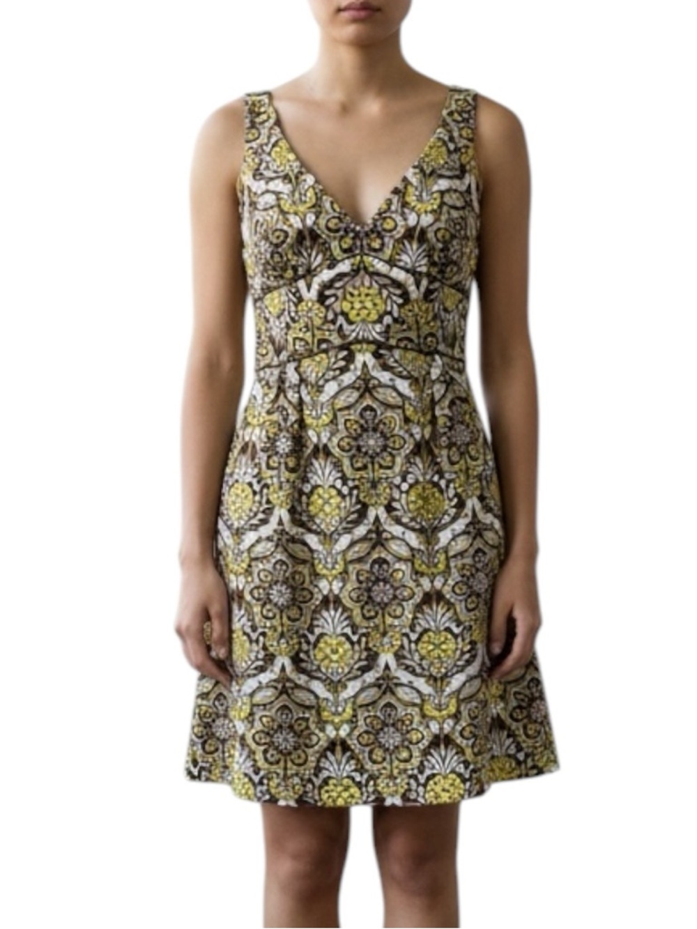 Milly NY Retro Style Hawaiian Bold Print Sheath Summer Resort Dress Size 2